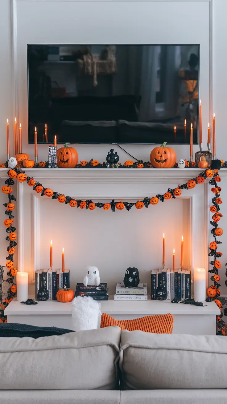 Halloween Mantle Ideas 2025: Stylish, Spooky & Classy Designs for Your Home