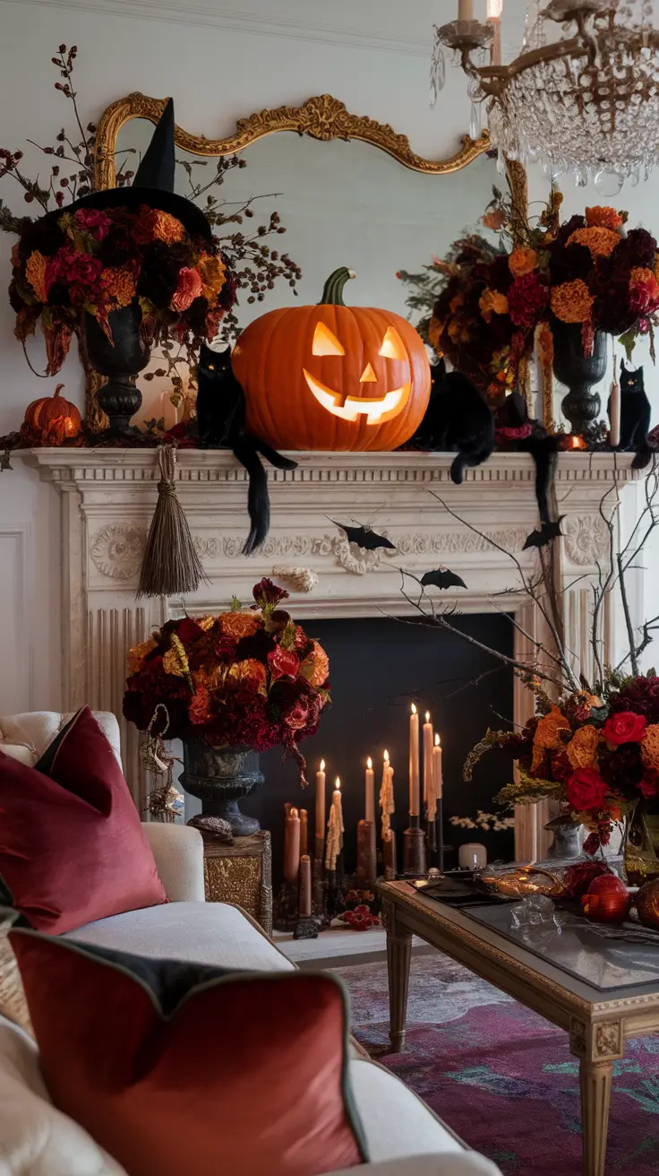 Halloween Mantle Ideas 2025: Stylish, Spooky & Classy Designs for Your Home