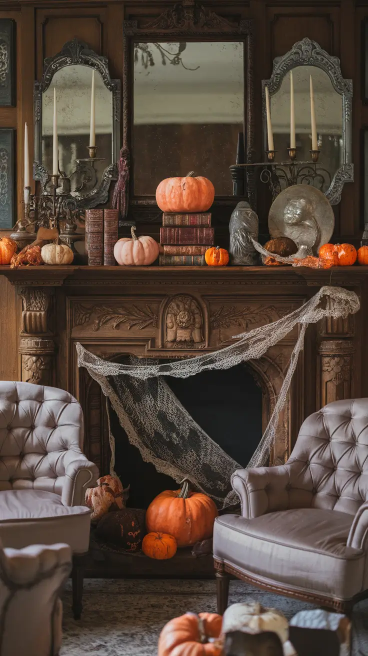 Halloween Mantle Ideas 2025: Stylish, Spooky & Classy Designs for Your Home
