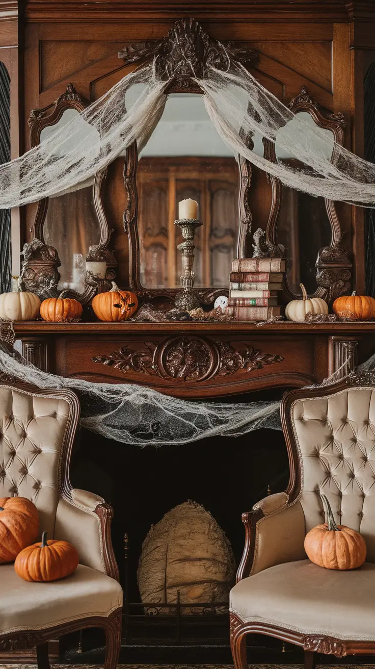 Halloween Mantle Ideas 2025: Stylish, Spooky & Classy Designs for Your Home