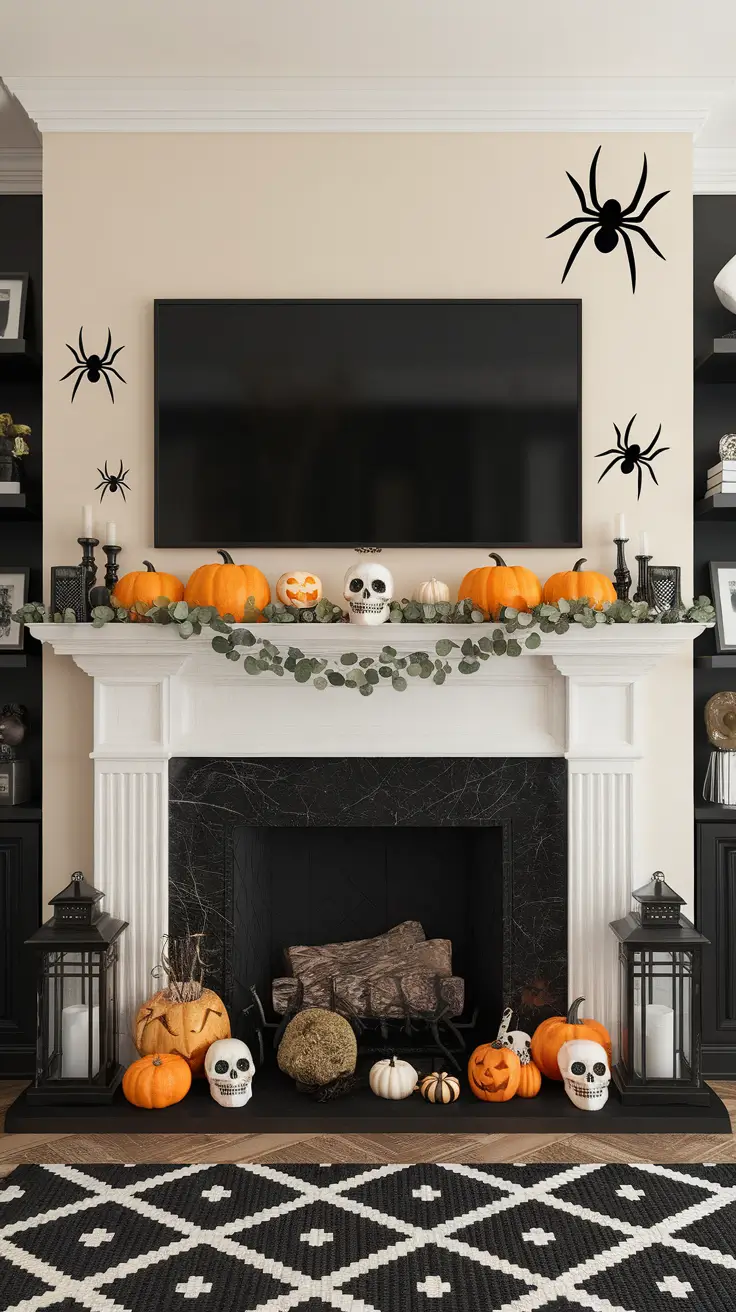 Halloween Mantle Ideas 2025: Stylish, Spooky & Classy Designs for Your Home