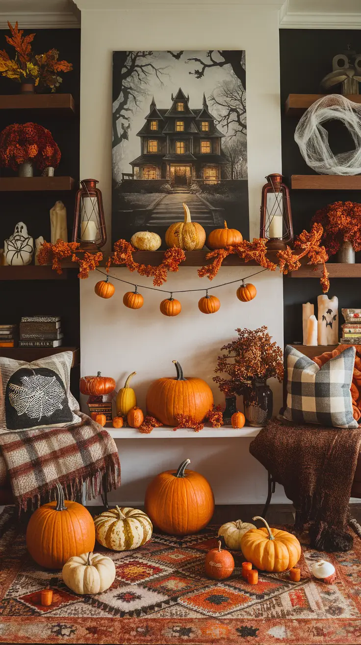 Halloween Mantle Ideas 2025: Stylish, Spooky & Classy Designs for Your Home