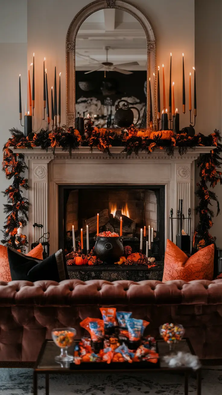 Halloween Mantle Ideas 2025: Stylish, Spooky & Classy Designs for Your Home