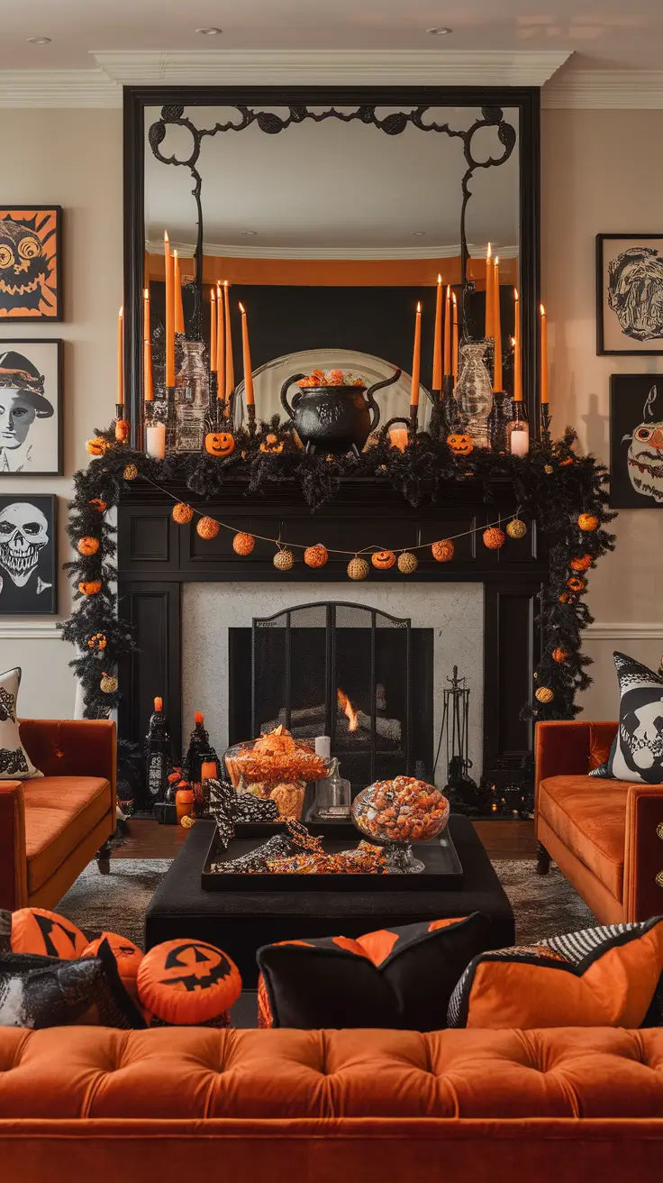 Halloween Mantle Ideas 2025: Stylish, Spooky & Classy Designs for Your Home