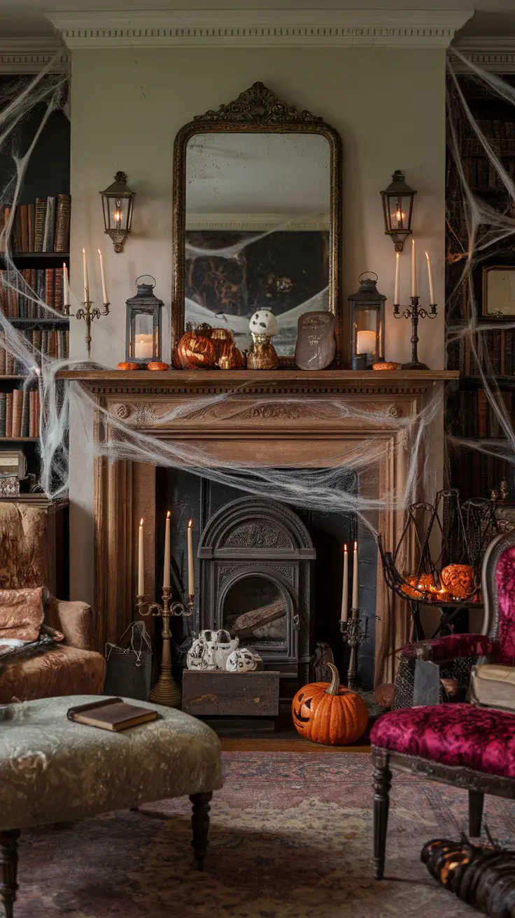 Halloween Mantle Ideas 2025: Stylish, Spooky & Classy Designs for Your Home
