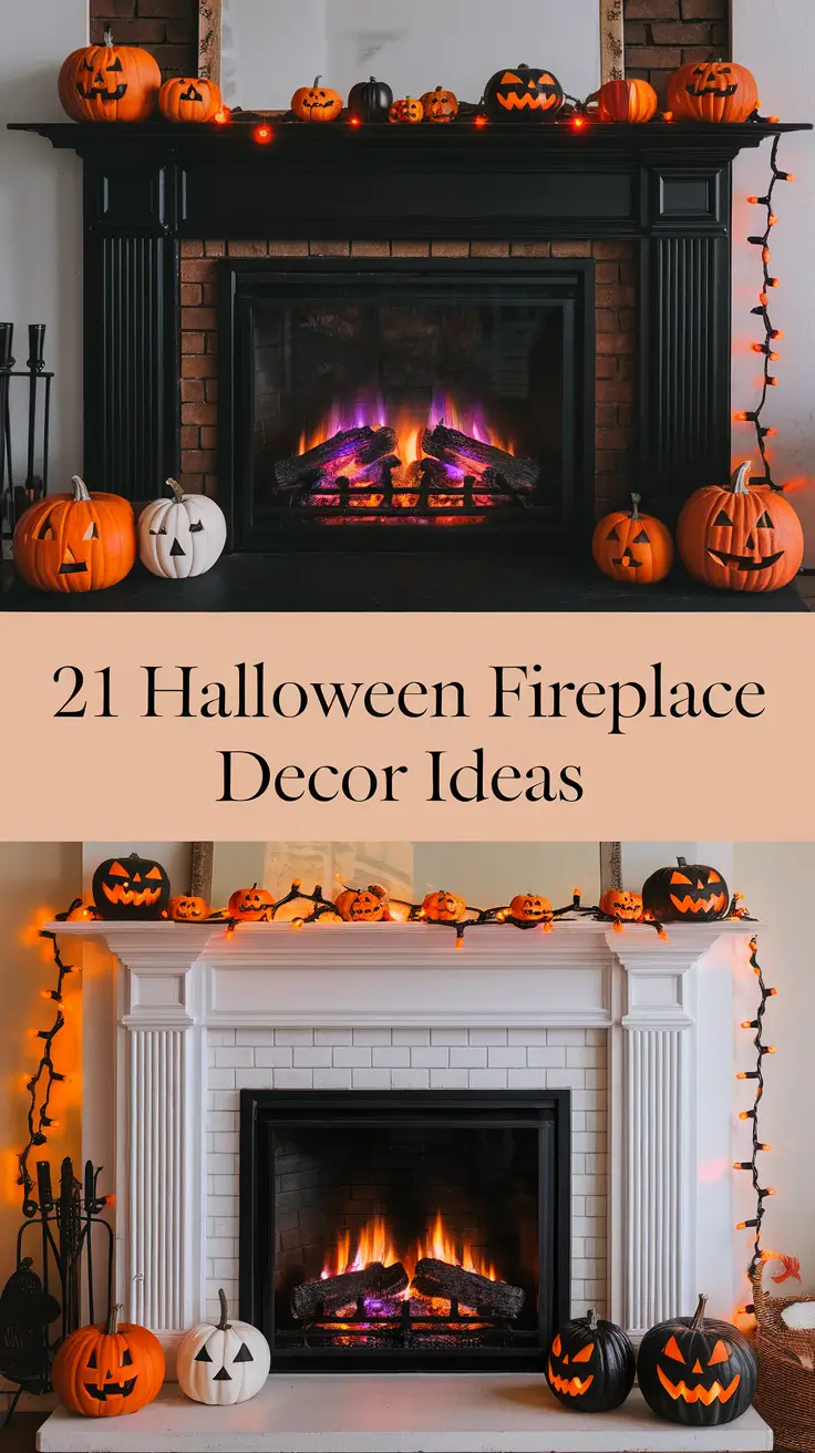Halloween Fireplace Decor Ideas 2025: Stylish & Cozy Mantel Designs for Every Home