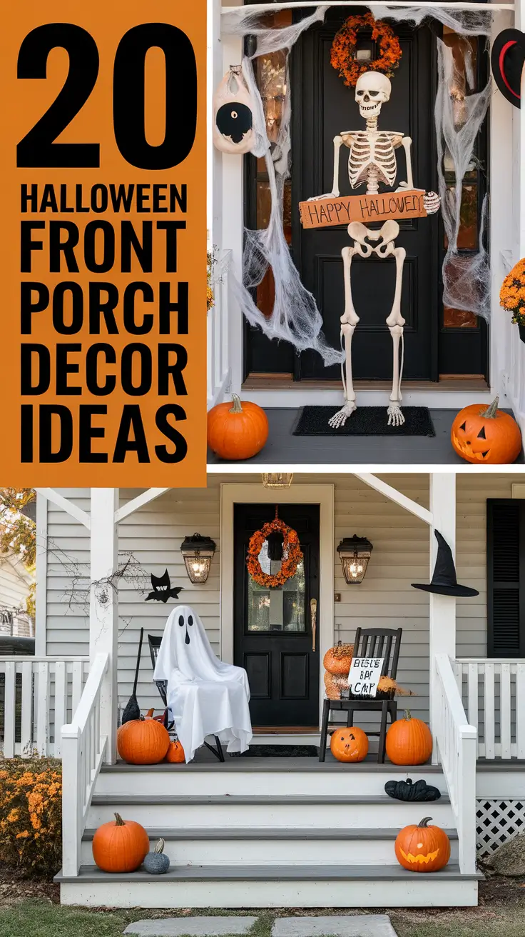 Halloween Front Porch Decor Ideas 2025: Spooky, Classy & Creative Porch Inspiration