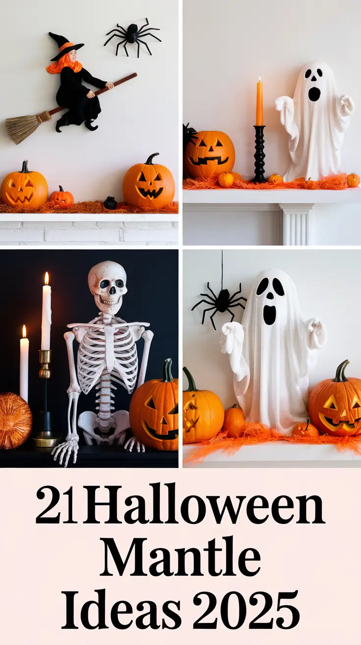 Halloween Mantle Ideas 2025: Stylish, Spooky & Classy Designs for Your Home