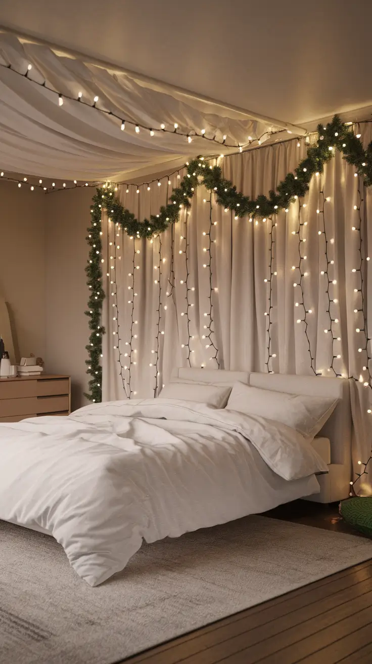 Christmas Lights in the Bedroom Ideas 2025: Cozy, Creative & Aesthetic Designs