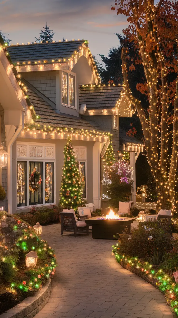 Christmas Lights on House Exterior Ideas 2025: Traditional, Modern, Vintage & Rustic Styles