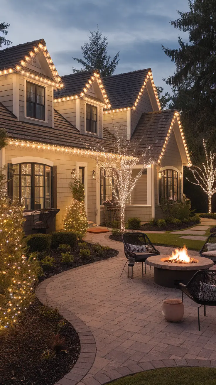 Christmas Lights on House Exterior Ideas 2025: Traditional, Modern, Vintage & Rustic Styles