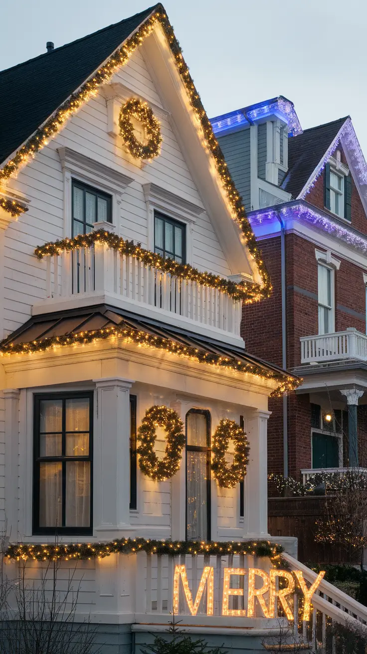 Christmas Lights on House Exterior Ideas 2025: Traditional, Modern, Vintage & Rustic Styles