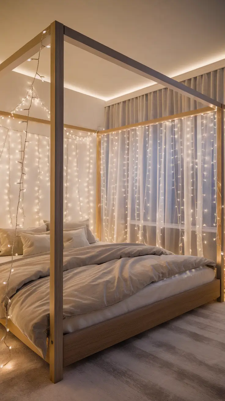 Christmas Lights in the Bedroom Ideas 2025: Cozy, Creative & Aesthetic Designs