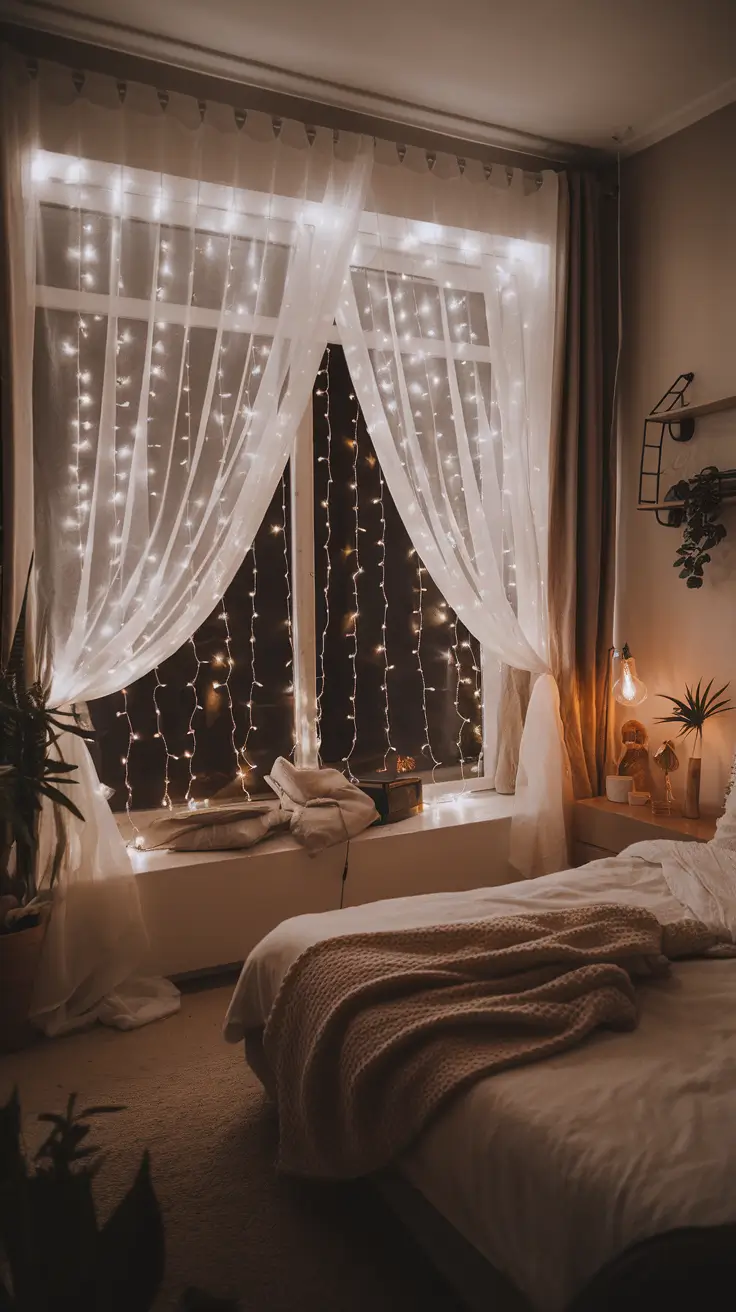 Christmas Lights in the Bedroom Ideas 2025: Cozy, Creative & Aesthetic Designs