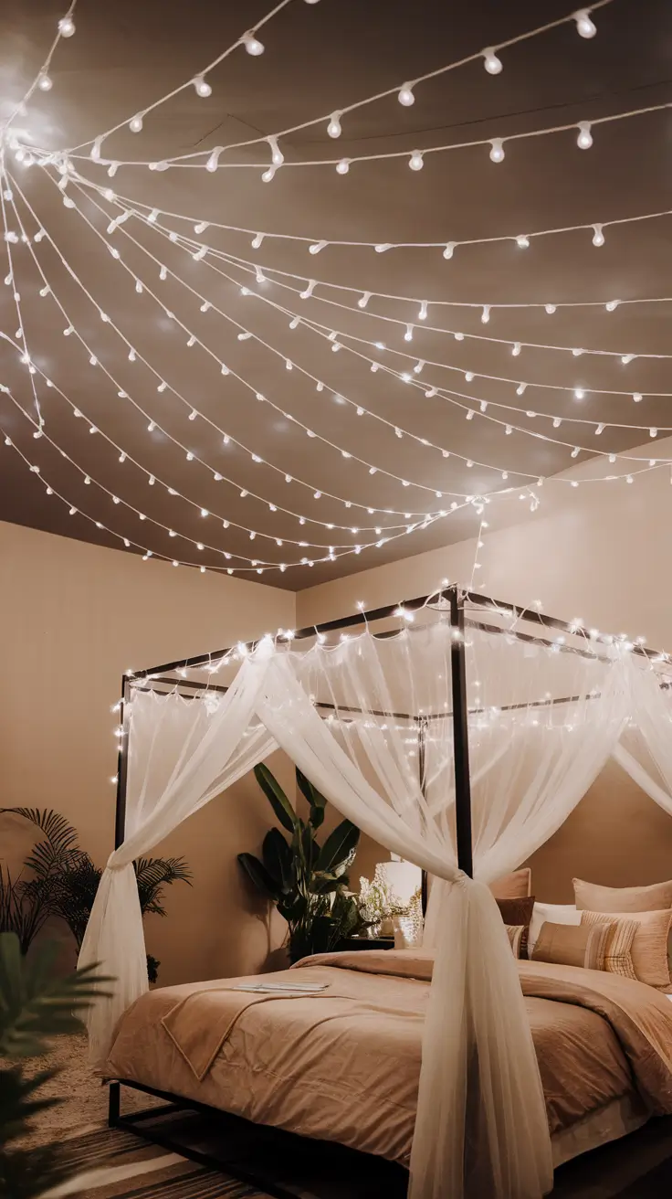 Christmas Lights in the Bedroom Ideas 2025: Cozy, Creative & Aesthetic Designs