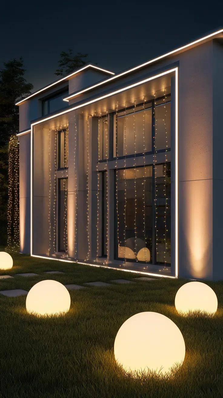 Christmas Lights on House Exterior Ideas 2025: Traditional, Modern, Vintage & Rustic Styles