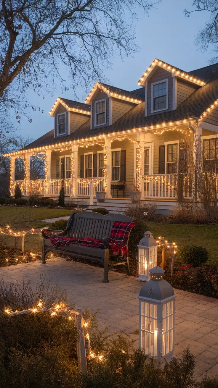 Christmas Lights on House Exterior Ideas 2025: Traditional, Modern, Vintage & Rustic Styles