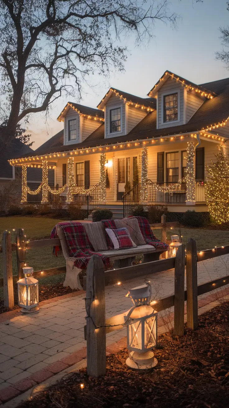 Christmas Lights on House Exterior Ideas 2025: Traditional, Modern, Vintage & Rustic Styles