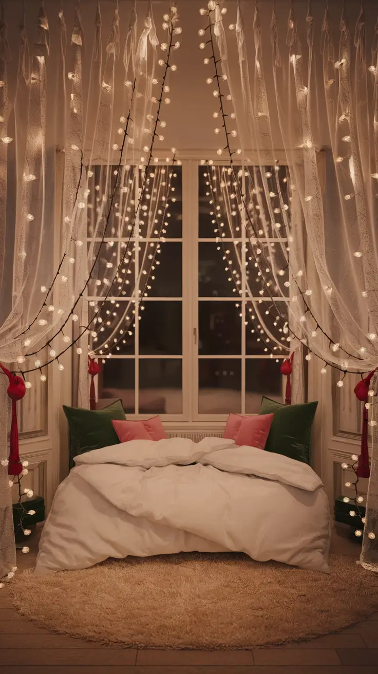 Christmas Lights in the Bedroom Ideas 2025: Cozy, Creative & Aesthetic Designs