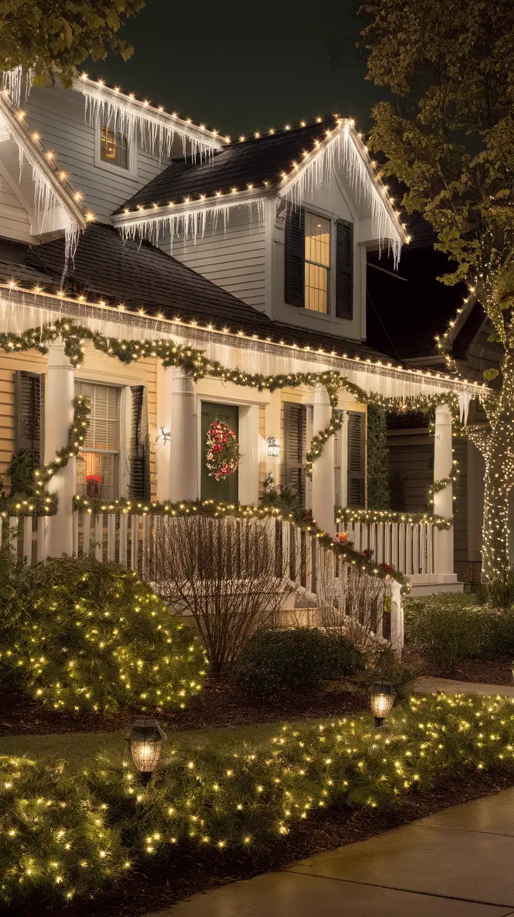 Christmas Lights On House Exterior Ideas 2025: Traditional, Modern, Porch & Roof Inspirations