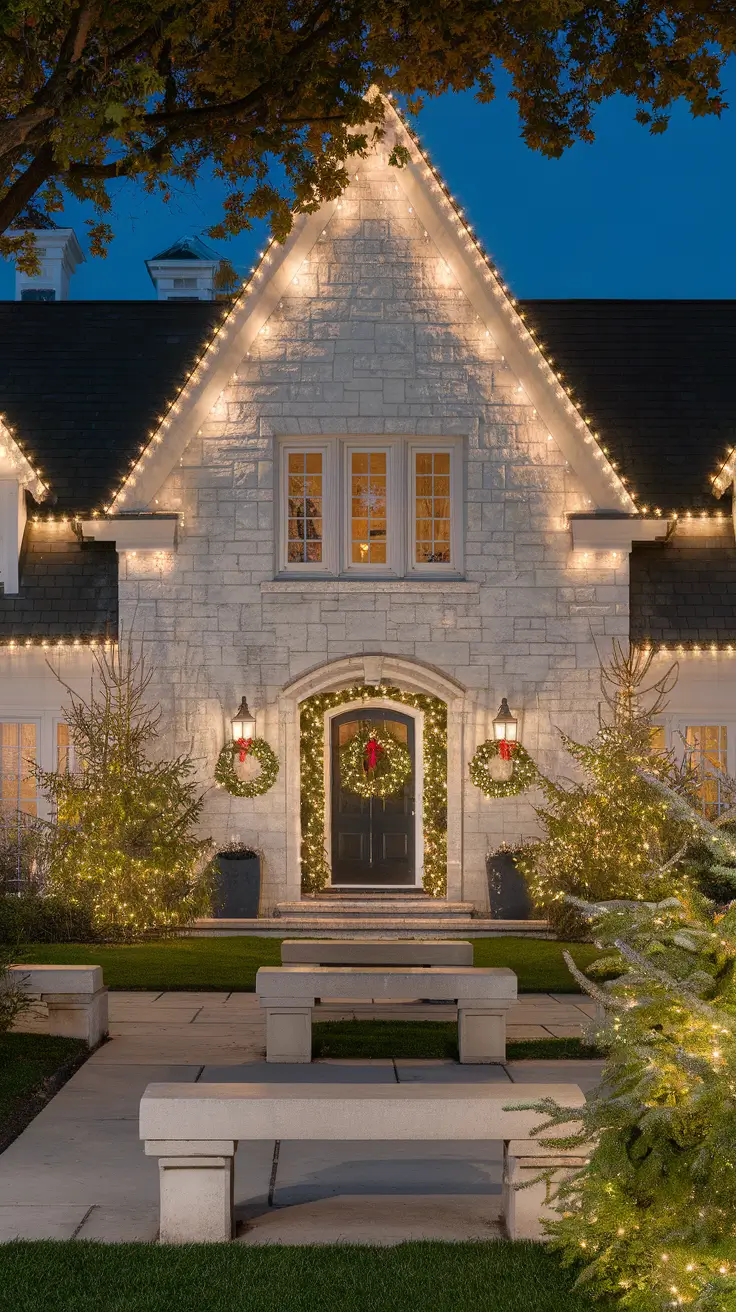 Christmas Lights on House Exterior Ideas 2025: Traditional, Modern, Vintage & Rustic Styles