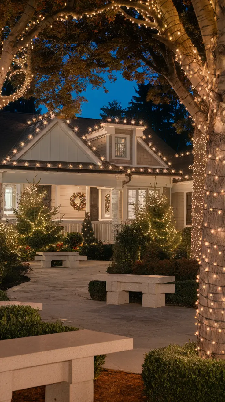 Christmas Lights on House Exterior Ideas 2025: Traditional, Modern, Vintage & Rustic Styles