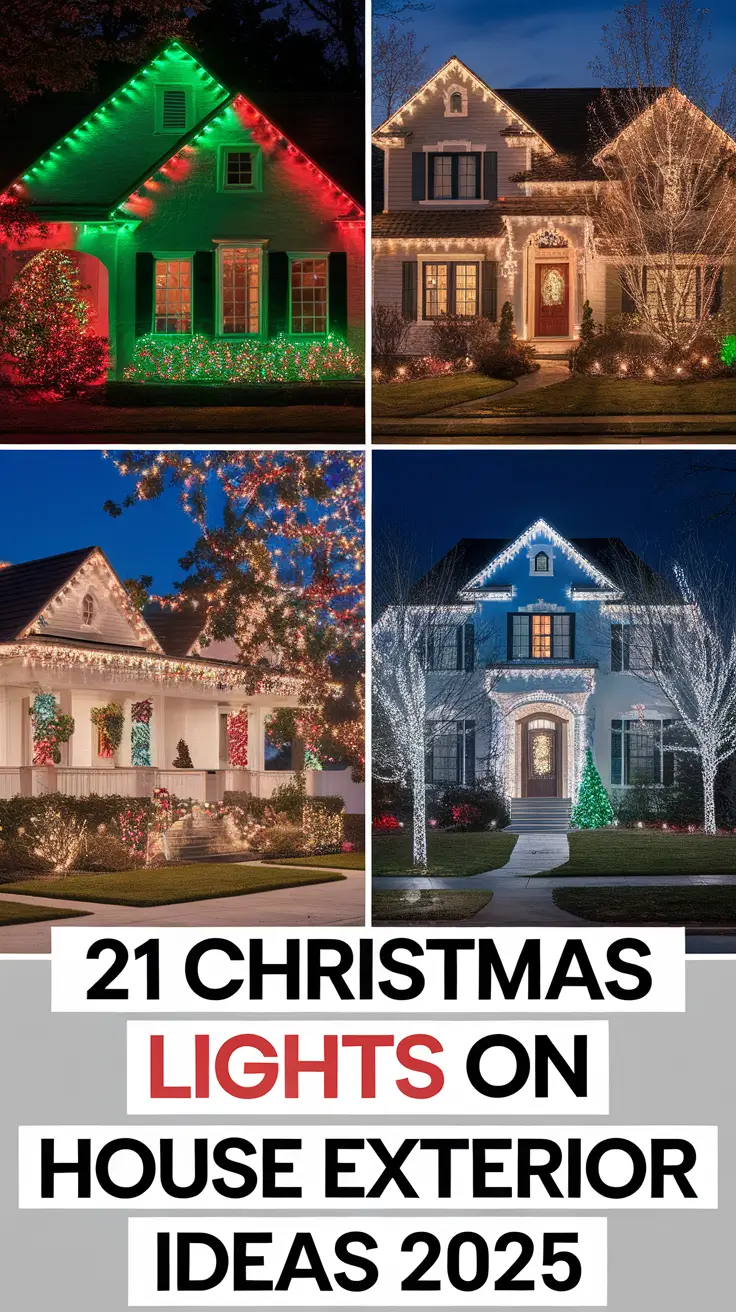 Christmas Lights on House Exterior Ideas 2025: Traditional, Modern, Vintage & Rustic Styles