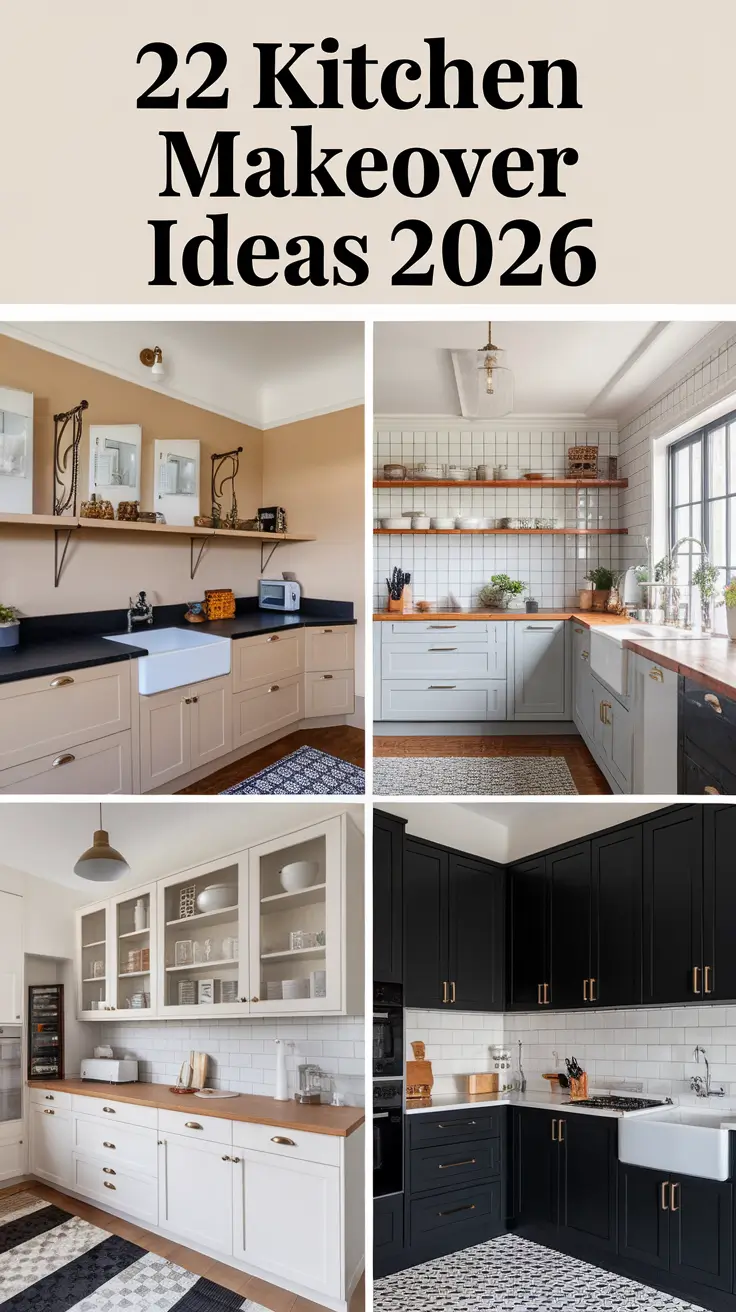 Kitchen Makeover Ideas 2026: Modern, Budget-Friendly & DIY Inspirations