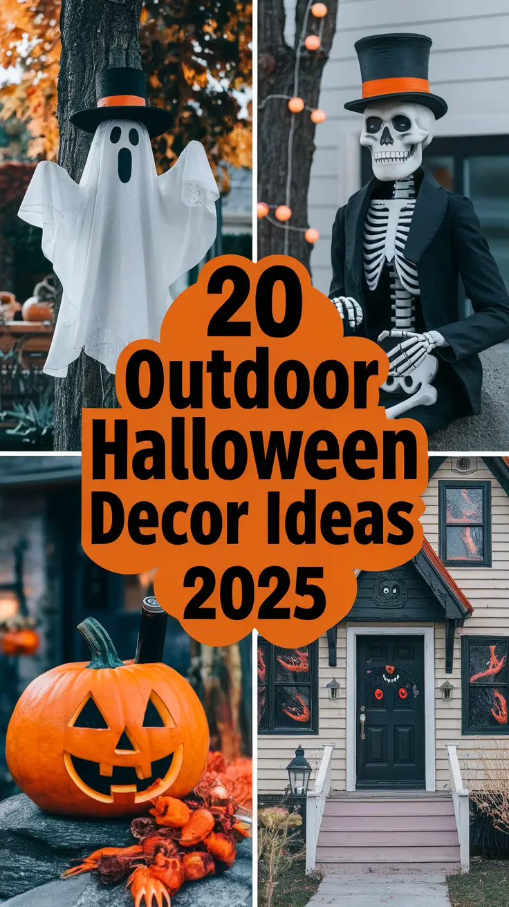 Outdoor Halloween Decor Ideas 2025: DIY, Classy, and Modern Yard Inspiration