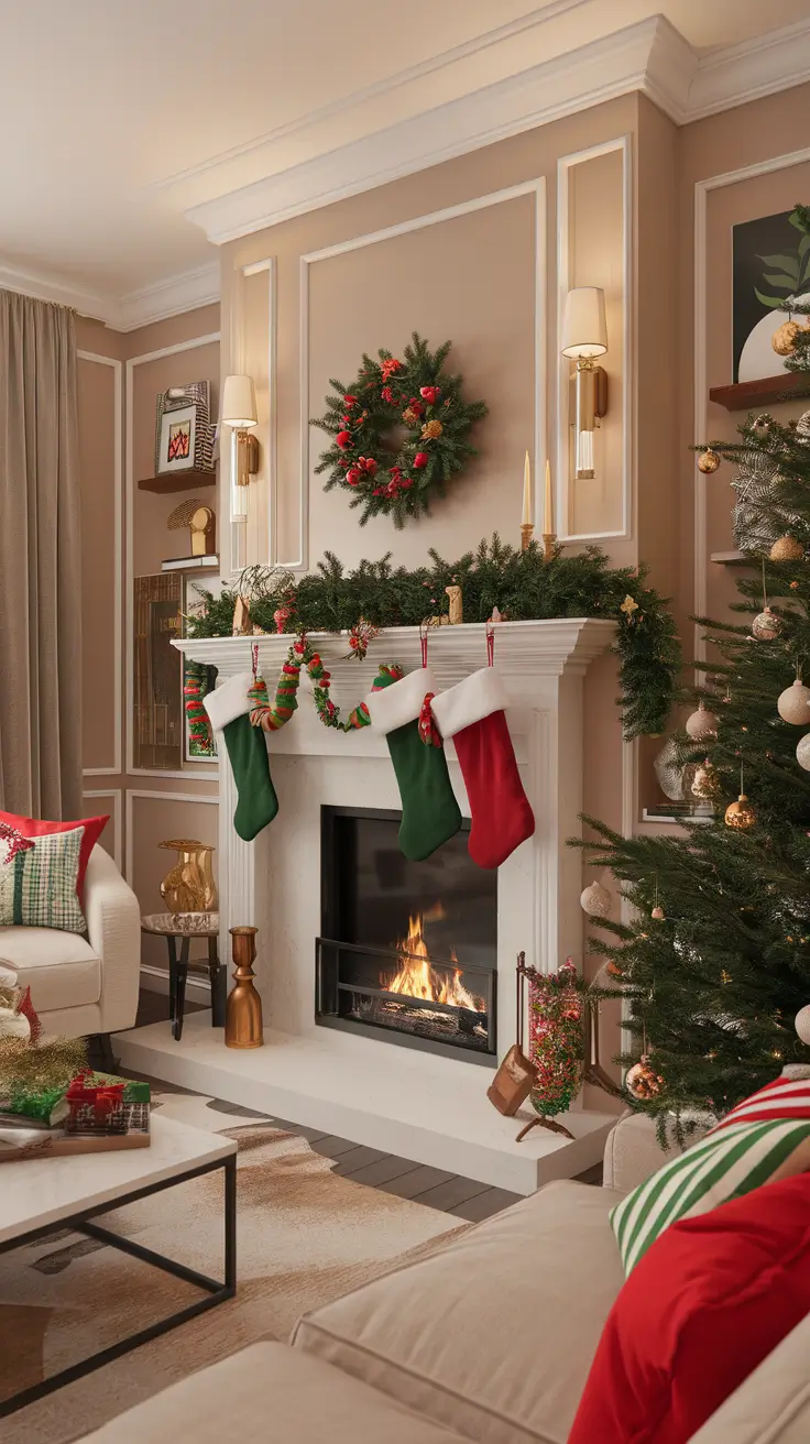 Christmas Mantle Decor Ideas 2025: Cozy, Elegant, and DIY Fireplace Inspiration