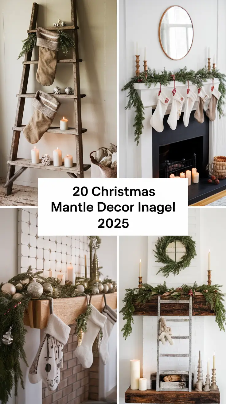 Christmas Mantle Decor Ideas 2025: Cozy, Elegant, and DIY Fireplace Inspiration
