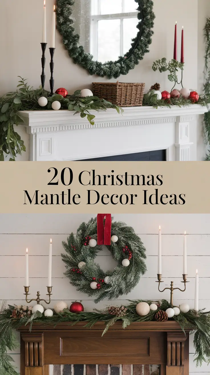 Christmas Mantle Decor Ideas 2025: Cozy, Elegant, and DIY Fireplace Inspiration