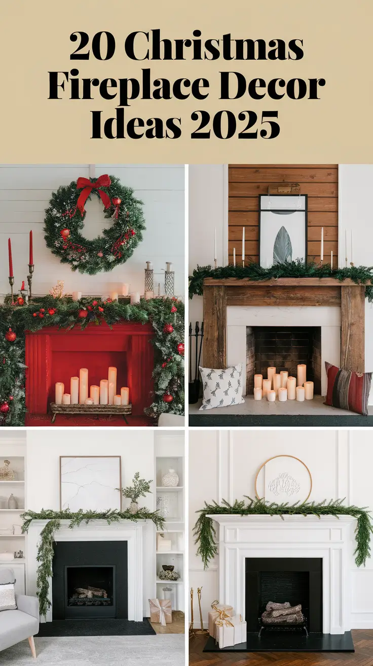 Christmas Fireplace Decor Ideas 2025: Cozy, Elegant & Modern Ways to Style Your Holiday Hearth