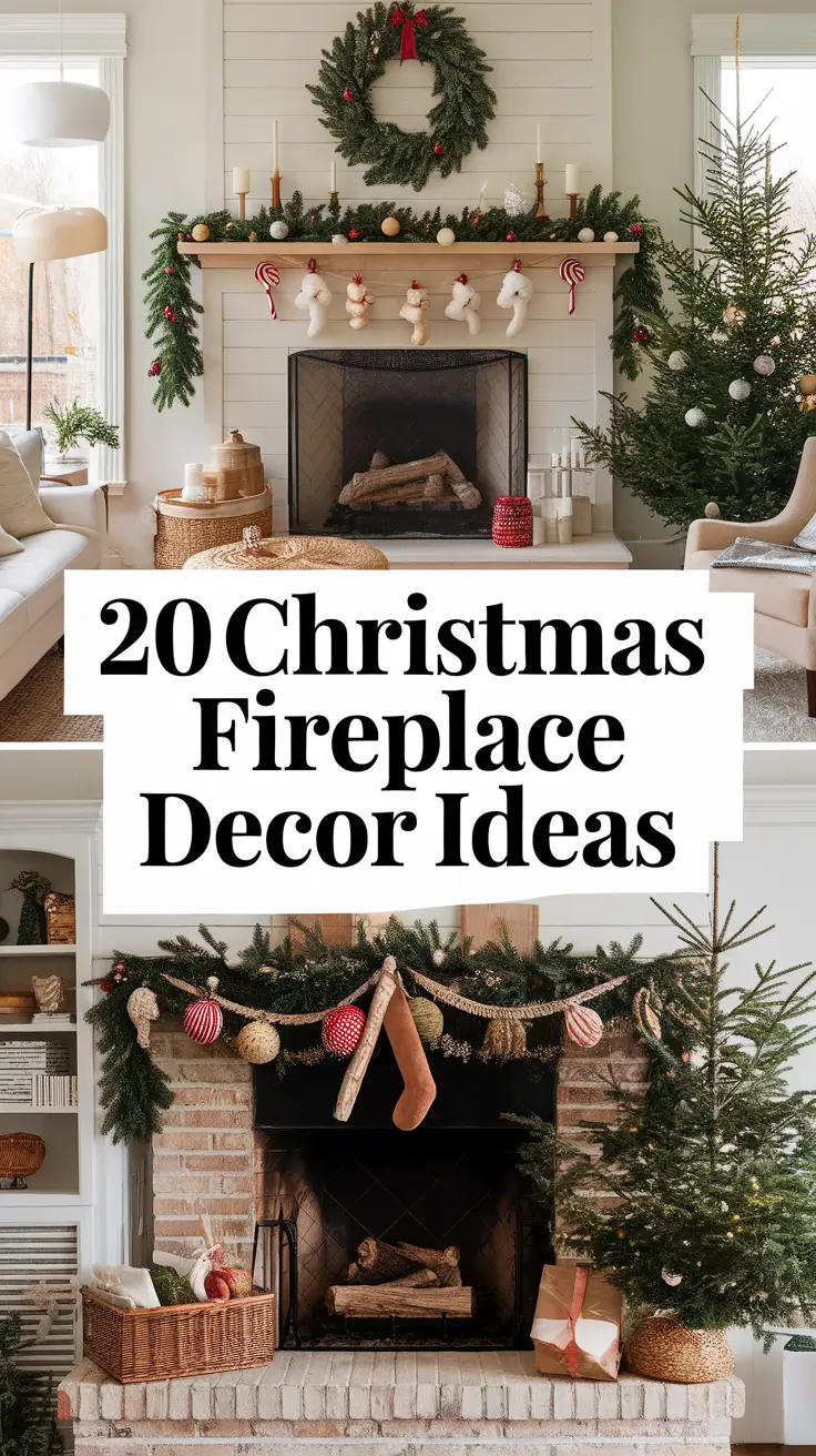 Christmas Fireplace Decor Ideas 2025: Cozy, Elegant & Modern Ways to Style Your Holiday Hearth