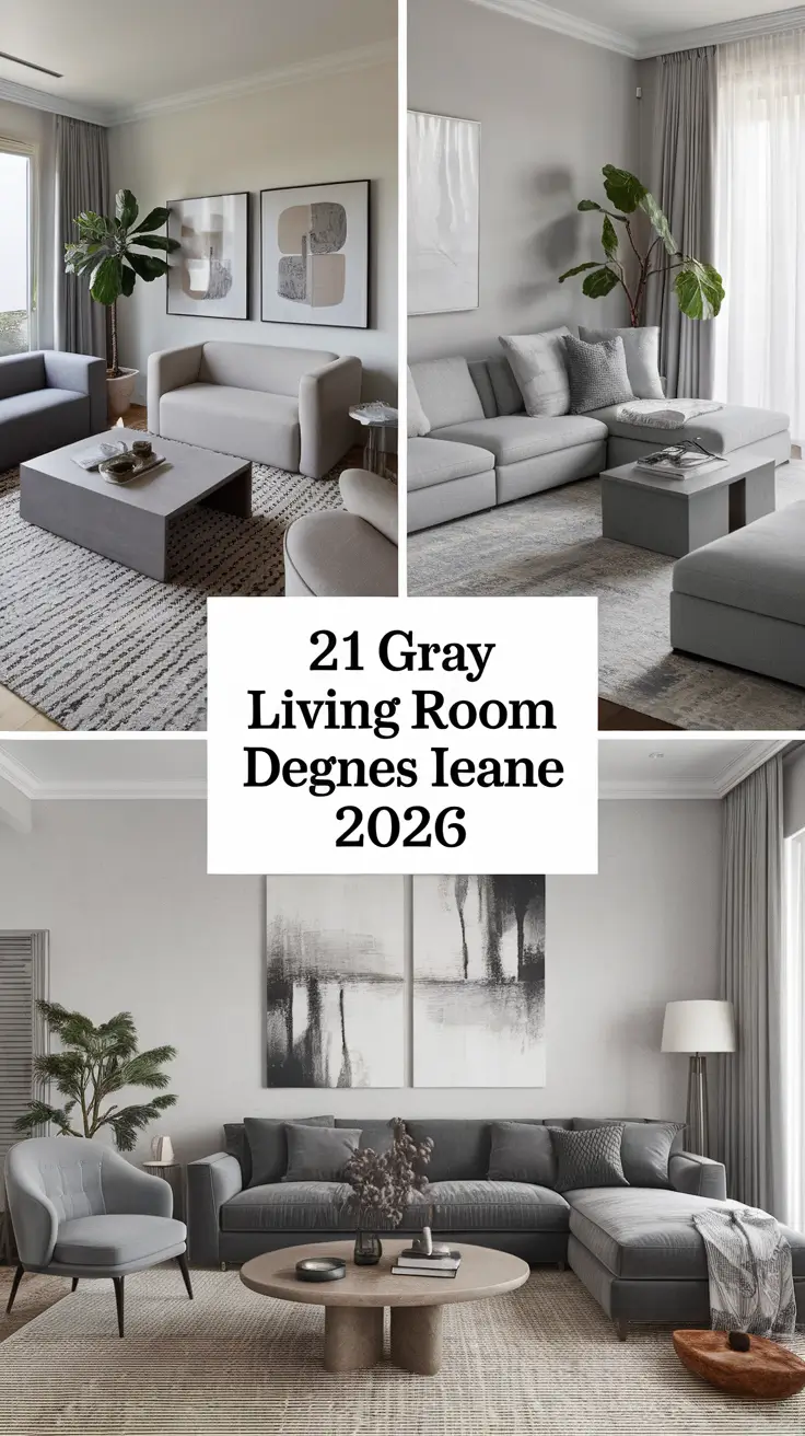 Gray Living Room Designs Ideas 2026: Modern, Cozy & Stylish Decor Inspirations