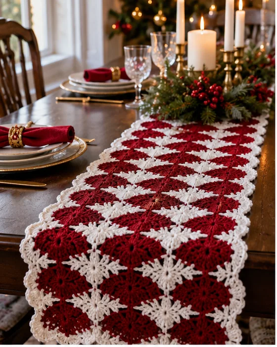 10 Best Festive Crochet Table Runners for Christmas Dinners - Crochet Mingle