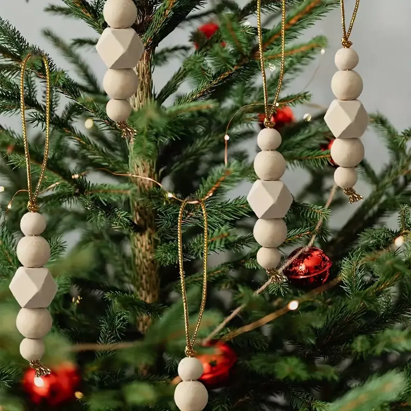 10 bohemian style wooden bead christmas tree ornaments - Temu Bahrain