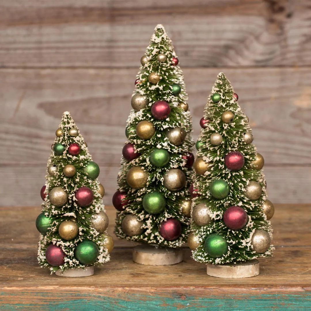 10' Multi Color Bead Bottlebrush Christmas Tree | Cozy Cottage & Co.