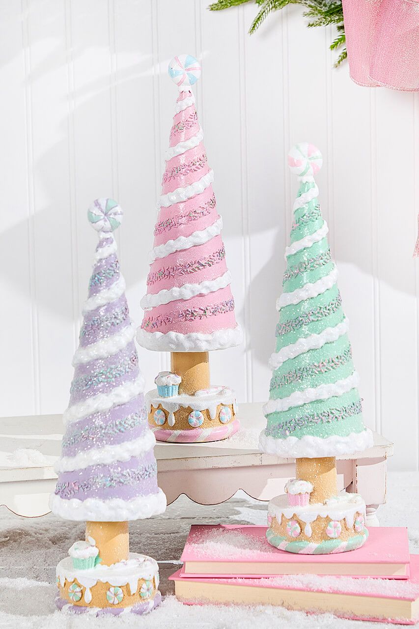 15' Resin Holiday Candy Tree Purple