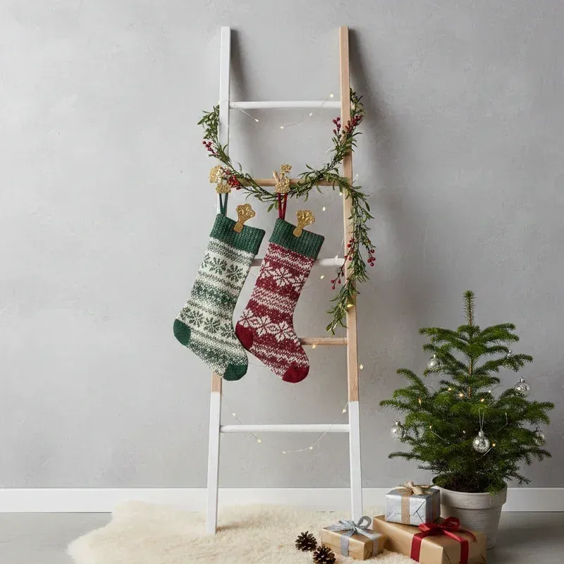15 Stocking Hanging Ideas Without Fireplace Mantel