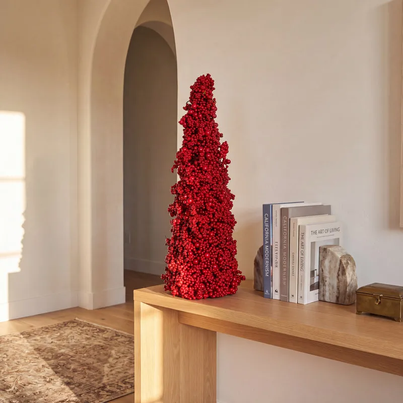 18' Artificial Red Holly Berries Tabletop Christmas Tree Ophelia & Co.