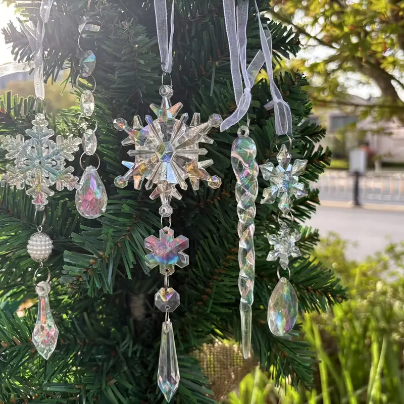 18pcs pk crystal christmas ornaments tree decorations - Temu Bahrain