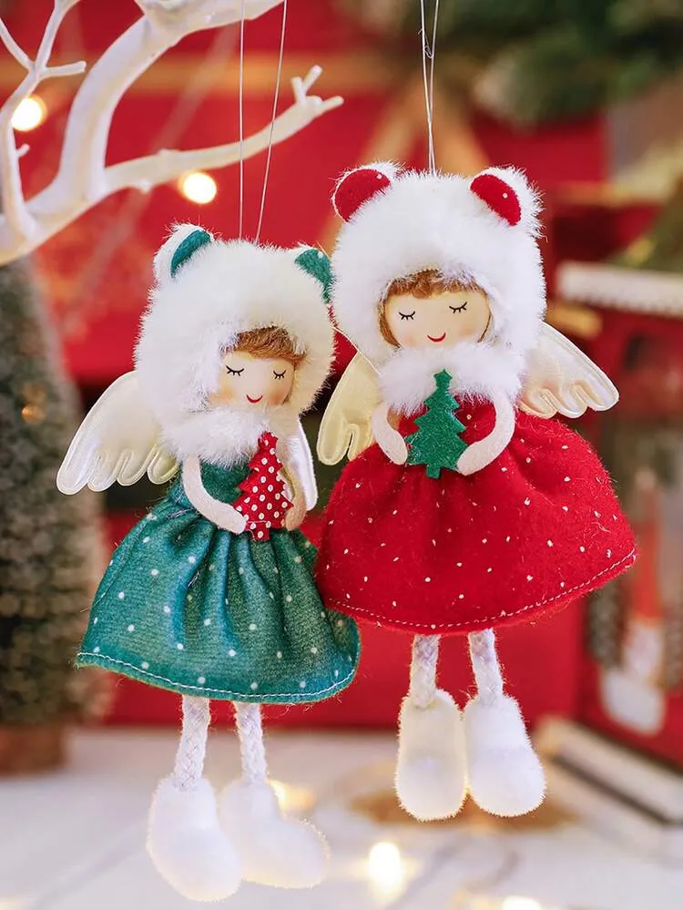 1pc Cute Christmas Angel Doll Pendant - Festive Hanging Ornament For Xmas  Tree, Plush Fabric Angel Figurine, Home Holiday Seasonal Decor, Christmas  Party Gift,Christmas for Sale New Zealand| New Col