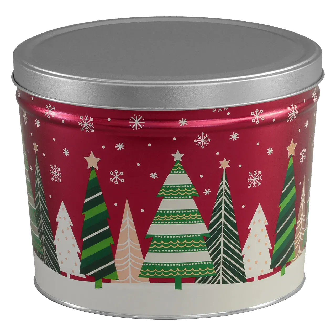 2 Gallon Tin - Holiday Trees – Three Mad Poppers