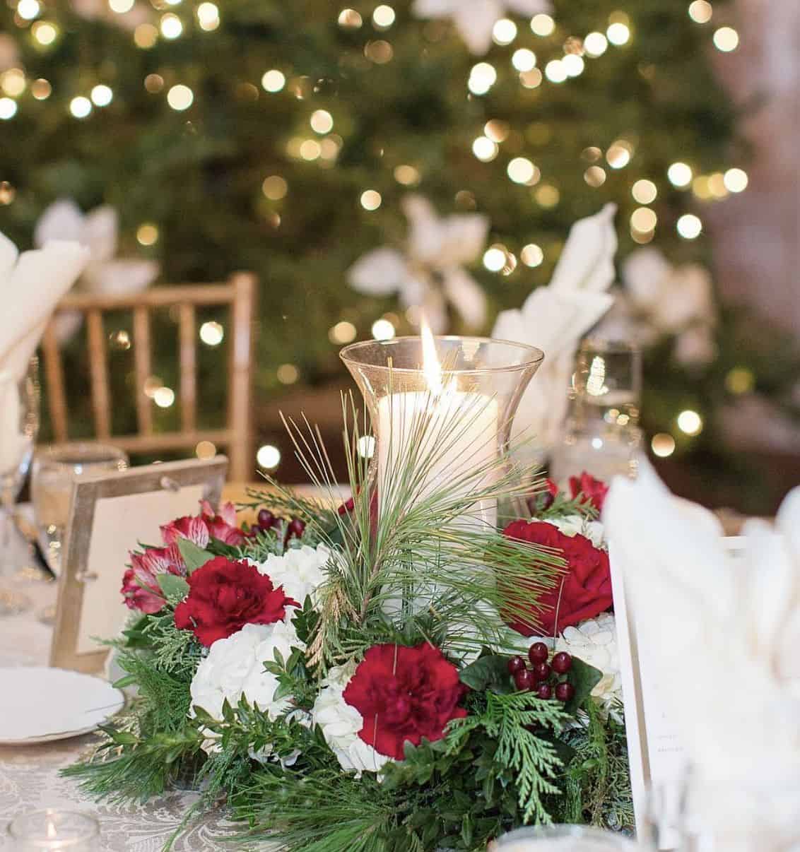 20 Magical Christmas Wedding Centerpieces: Perfect Touches For A Festive  Celebration • Confetti & Roses