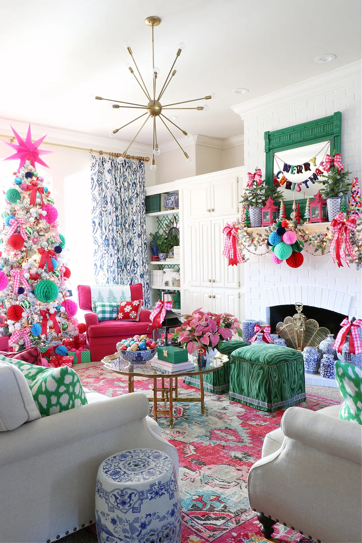 2021 CHRISTMAS HOME TOUR PART 3: LIVING ROOM | Dimples and Tangles