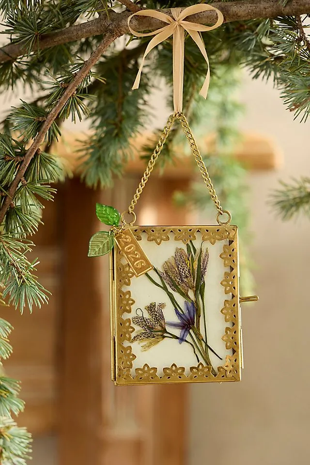 2026 Brass Picture Frame Ornament | Terrain