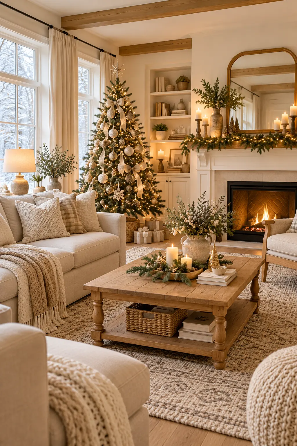 22 Budget-Friendly Neutral Christmas Decor Ideas That Look Expensive