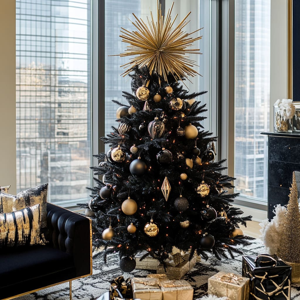 22 Creative Black Christmas Tree Decoration Ideas for 2024