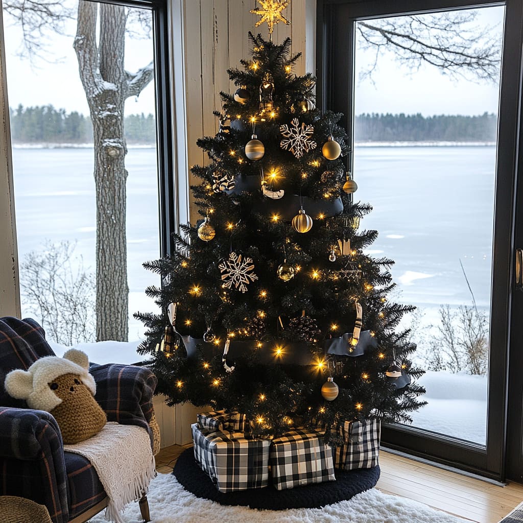 22 Creative Black Christmas Tree Decoration Ideas for 2024